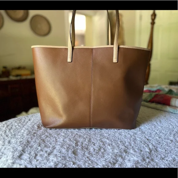 Coach brown leather market Metro tote - Picture 3 of 9